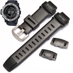 Natural Resin Strap For Casio PRG-260 500 550 PRW 3500 2500 5100 Men Watch Accessories Sport Waterproof Durable Replacement Band