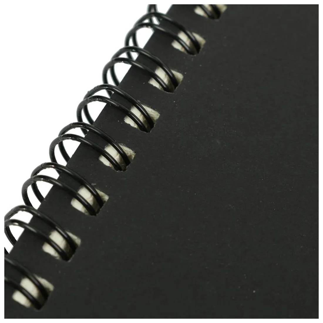 Cuaderno de bocetos de bobina Kraft Retro, cuaderno en blanco, cuaderno creativo, papelería escolar, blanco y negro