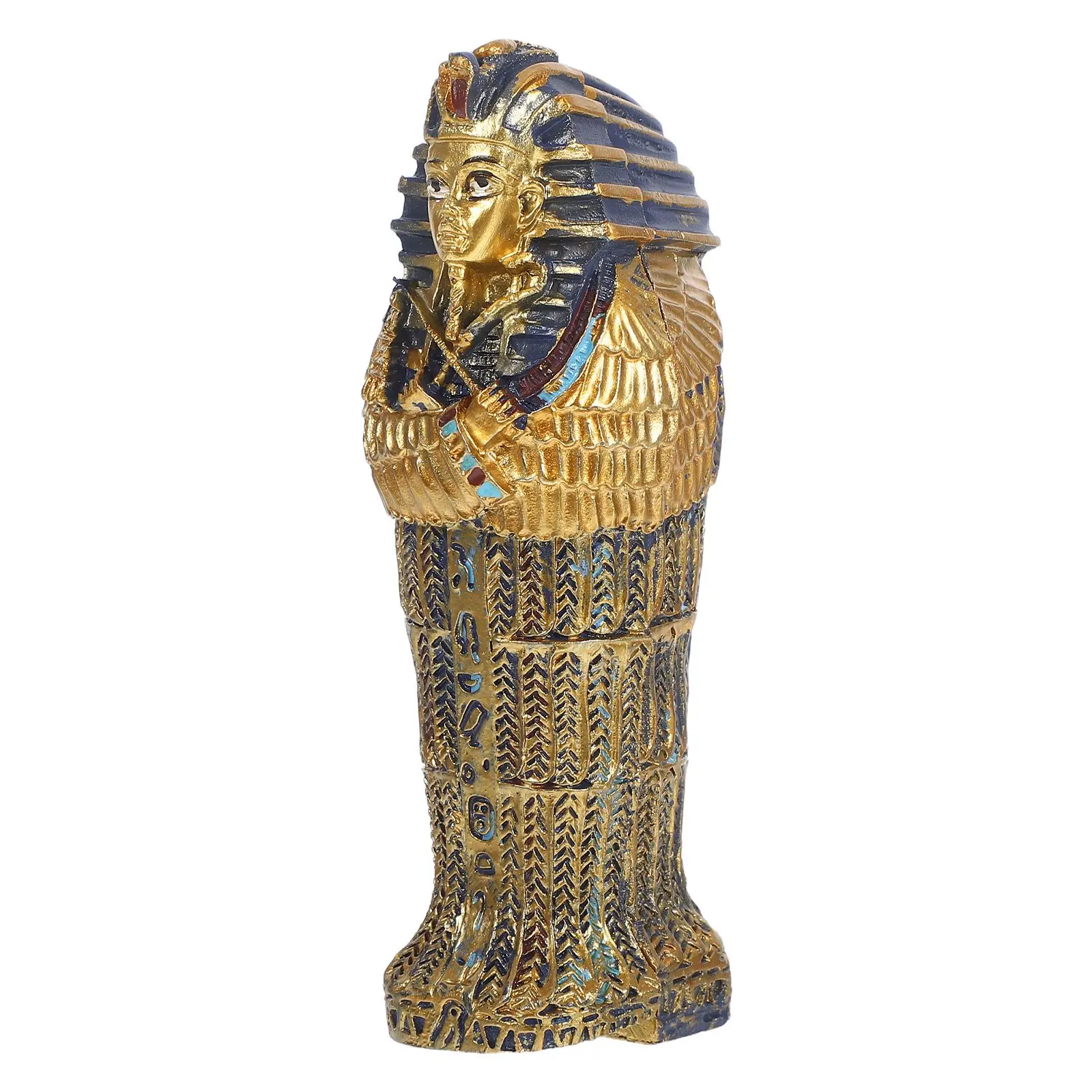 

Mummy Figure Egyptian Decor Party Resin Sculpture Ornaments Figurines for School Project Travel Ancient