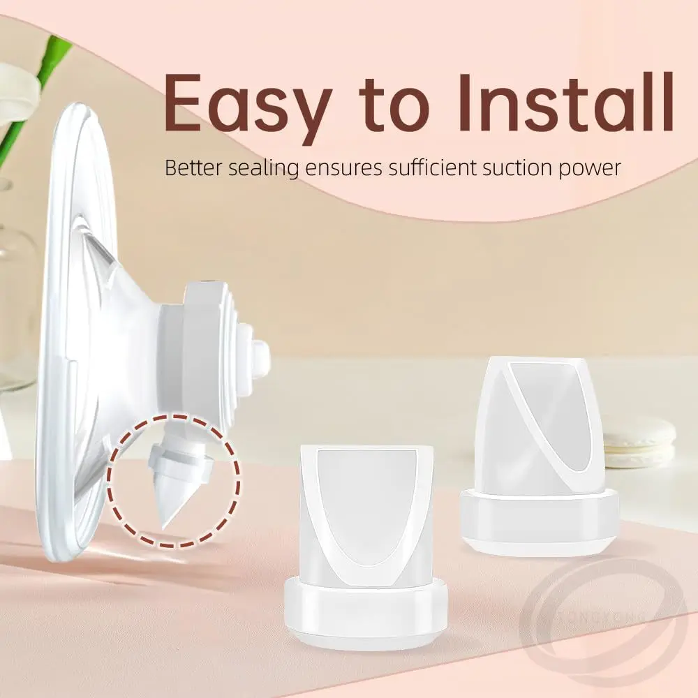 8Pcs Duckbill Valves 4Pcs Silicone Diaphragm Set Compatible with Momcozy M5 Electric Breast Pump Replacement for Pump Efficiency