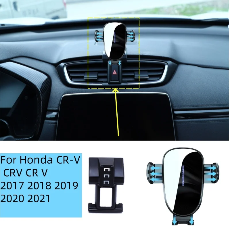 

Для Honda BREEZE CR-V CRV CR V 2017 2018 2019 2020 2021, беспроводная зарядка 360 ° Вращающийся держатель для сотового телефона, аксессуары для интерьера