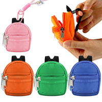 Mini Colorful Portable Keychain Coin Purse, Pet Snack Holder, Cute Gift for Girls,Backpack single-shoulder bag pendant