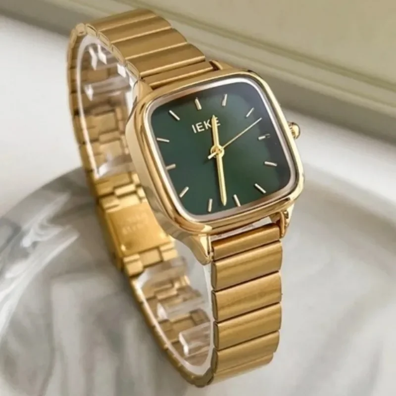 Women Quartz Wristwatches Minimalist Square Steel Strip Fashion Watch Women Daily Business Senior Elegant Clock Reloj Para Mujer