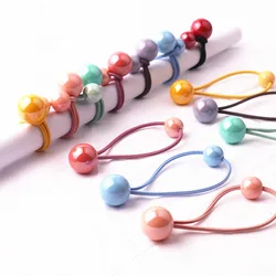 2pcs/lot New Ball Elastics Hair Bands Rubber Bands Girls Women Cute Headwear Tie Gum Ponytail Holders Hair Accessories