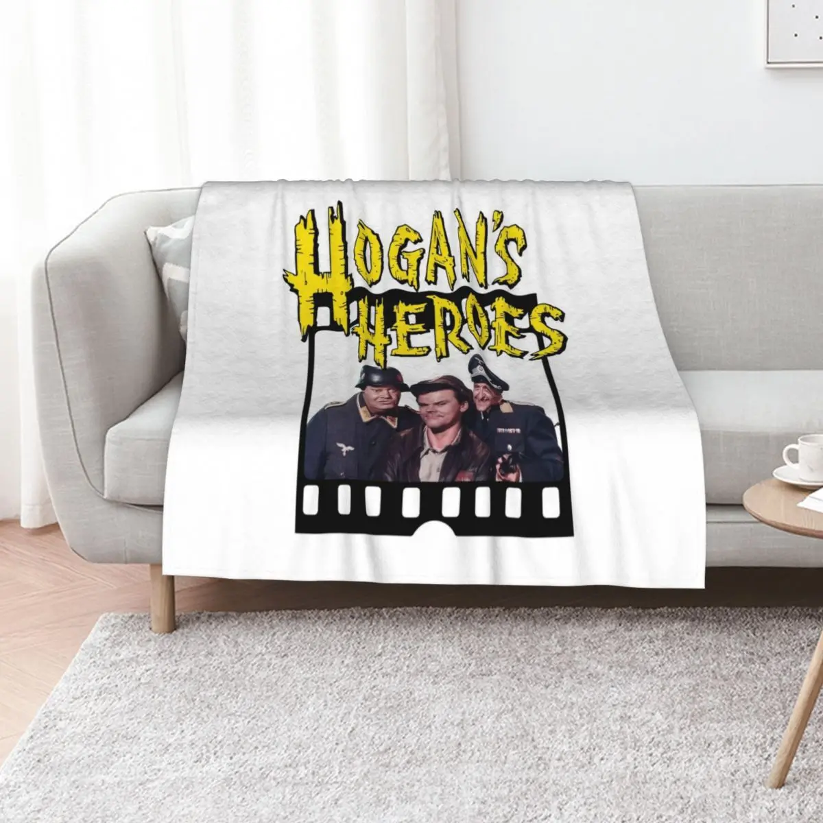 Hogan's Heroes Papa Schultz Throw Blanket Blankets For Bed Custom Luxury Winter beds Flannel Blankets