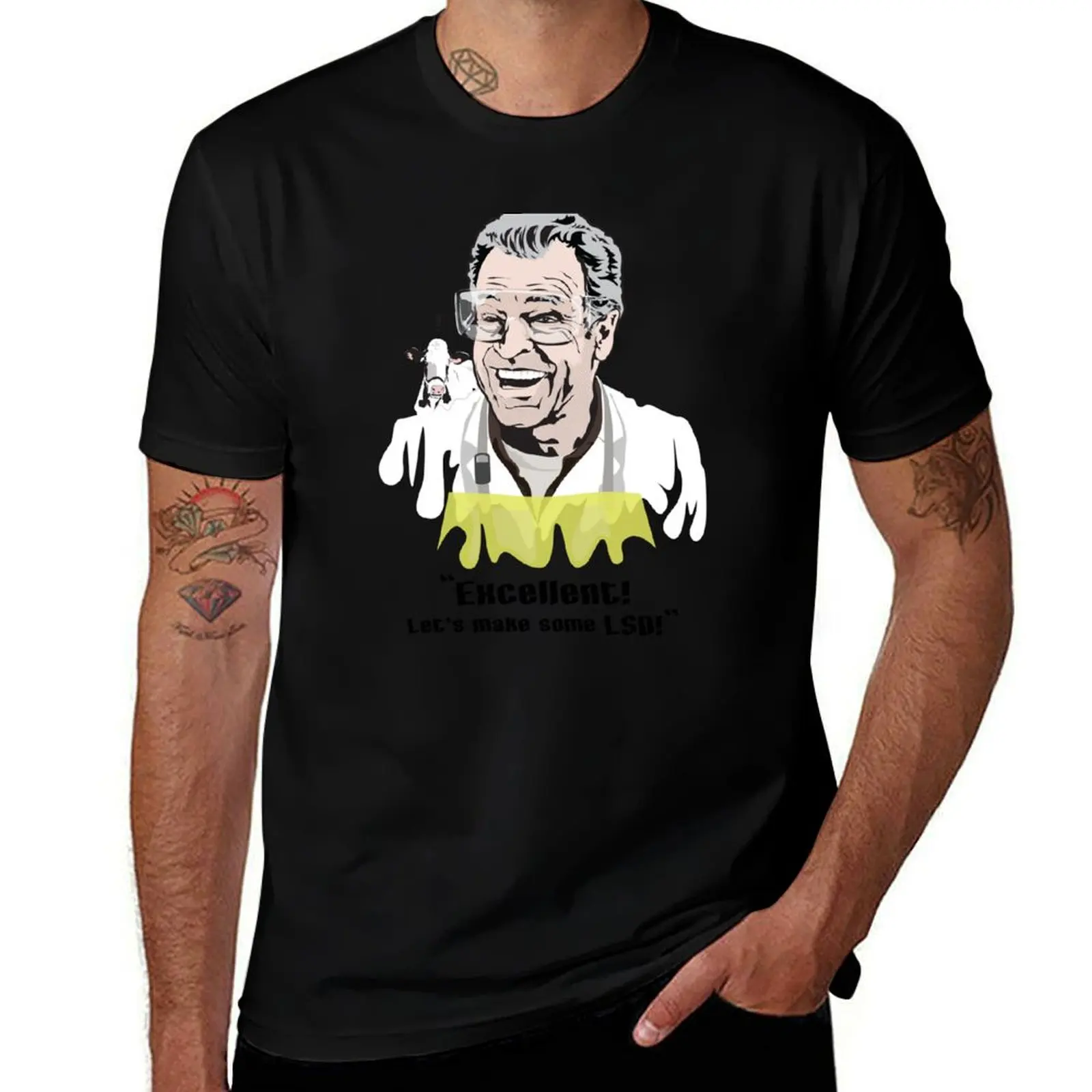Walter Bishop - Excellent! Let's make some LSD! T-Shirt cotton t shirts high quality T-Shirt