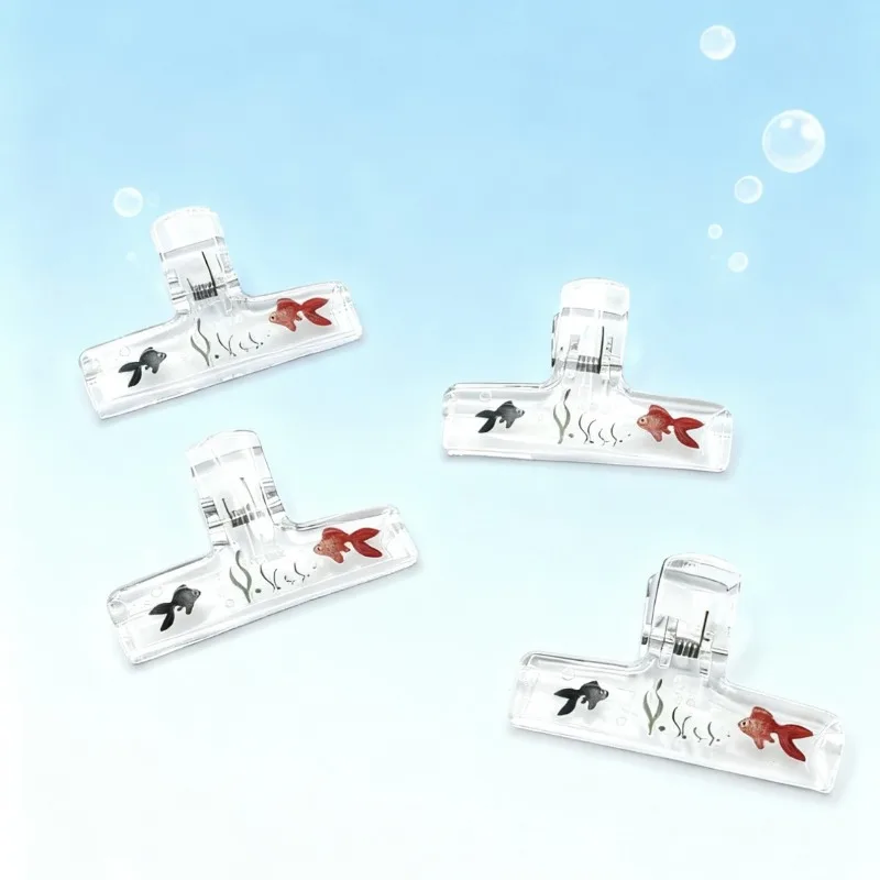 Transparent Acrylic Binder Clips 1PC Large Document Fixed Clamp Student Office Paper Clip Stationery Organizer