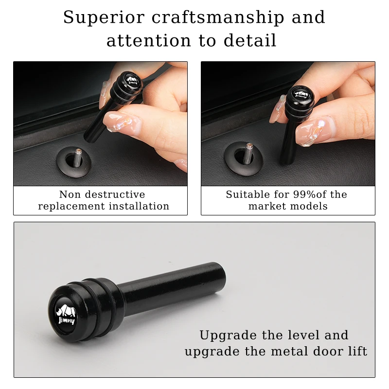 2/4Pcs Car Interior Door Lock Pins Rods Knobs Accessories For Suzuki Grand Vitara SX4 Swift Jimny Kizashi Liana