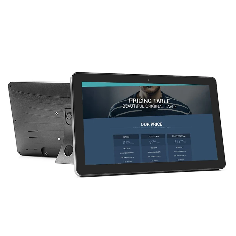 Wall Mount 21.5 Inch Large Industrial Wifi Android Tablet Pc With Ethernet Rj45 Poe 21.5inch 22