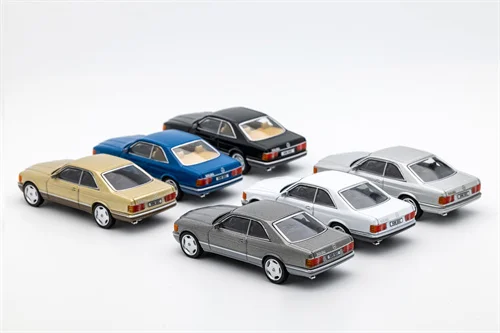 DCT 1:64 500SEC Gold Silver Gray White Black Model Car