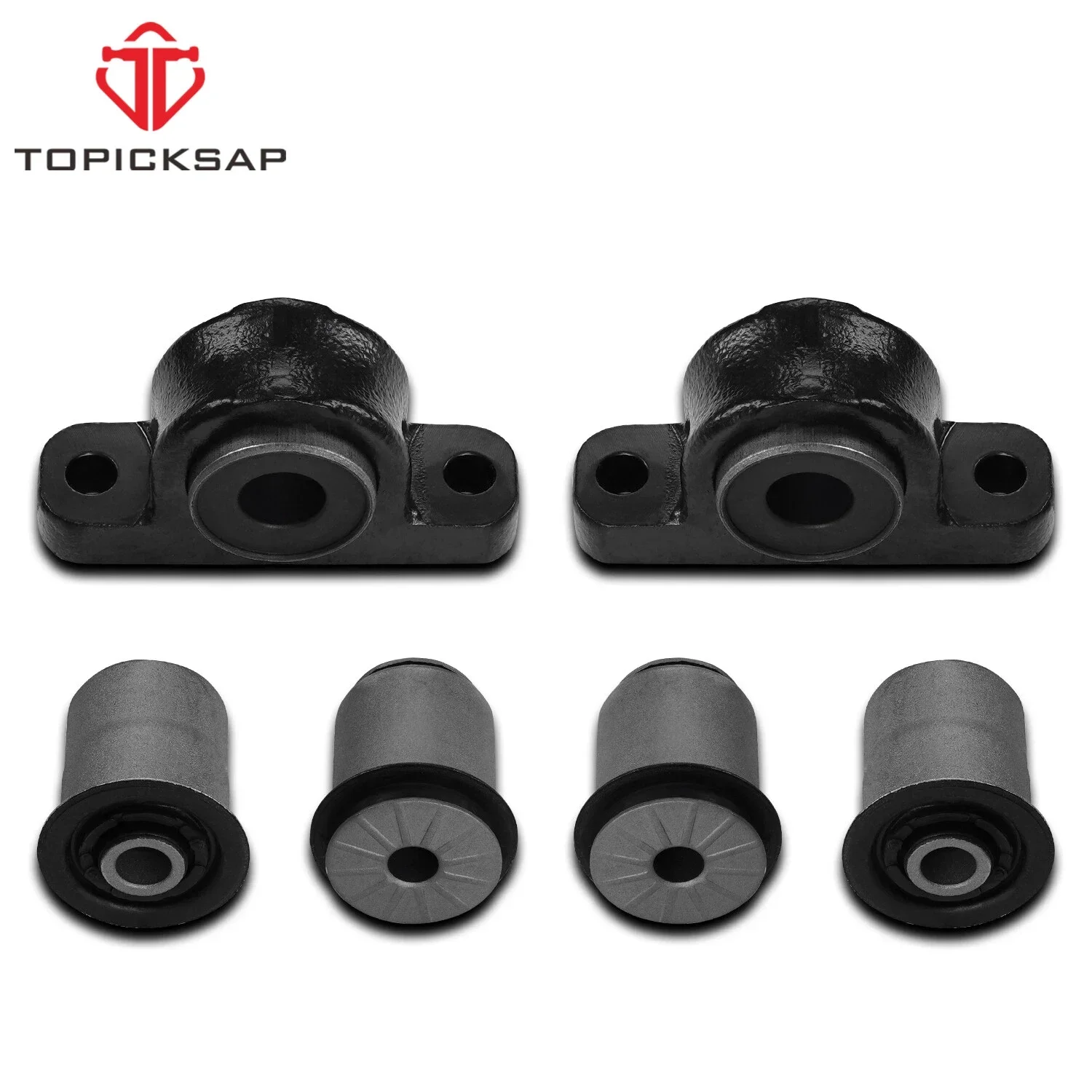 TOPICKSAP 6Pcs Front Lower Control Arm Bushing Fwd/Rear Premium Heavy Duty Kit for Commander 06-10/Grand Cherokee 05-10  K200181