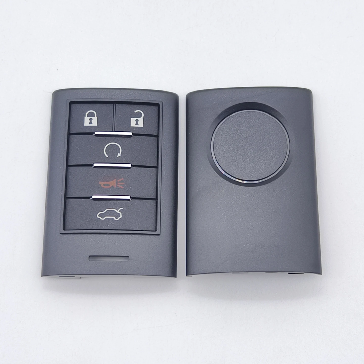 Cocolockey 5 Knop Slimme Afstandsbediening Sleutel Shell voor Cadillac STS CTS 2008 2009 2010 Auto Keyless Enter Sleutels Fob Behuizing B111 Ongesneden 2 stuks