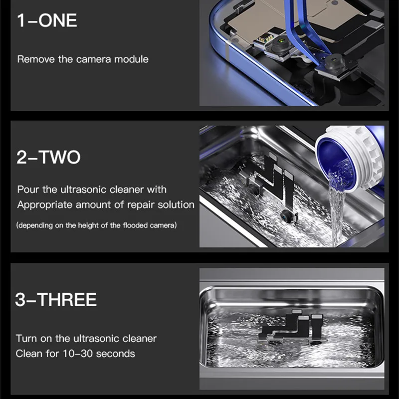 MECHANIC RS180 Max 500/1000ML Non-removal Camera Cleaner for Phone Laptop Tablet Dark Spots Watermarks Quickly Removal Tool