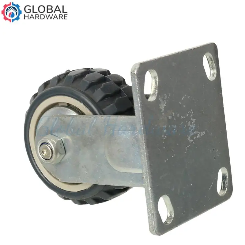 

Industrial Universal Wheel Heavy-duty Wear-resistant Micro-silent Caster Trolley 4 Inch Directional Brake Wheel