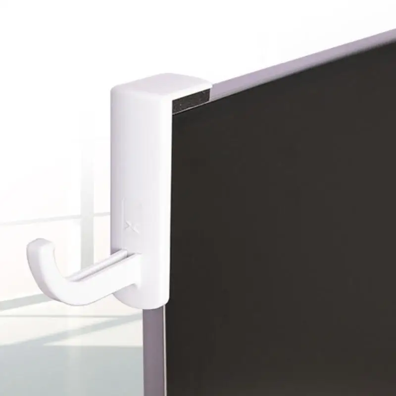 Self-adhesive Headphone Hook Headset Hanger Holder Hook Tape Sticker For Desk PC Display Monitor Plastic Stand Accessories view 3