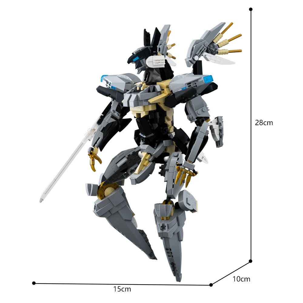 MOC Movie Anime Grim Reaper Mecha Robot Building Block Set Character Jehutyed God Of War Game High-Tech Toy For Kids Xmas Gift