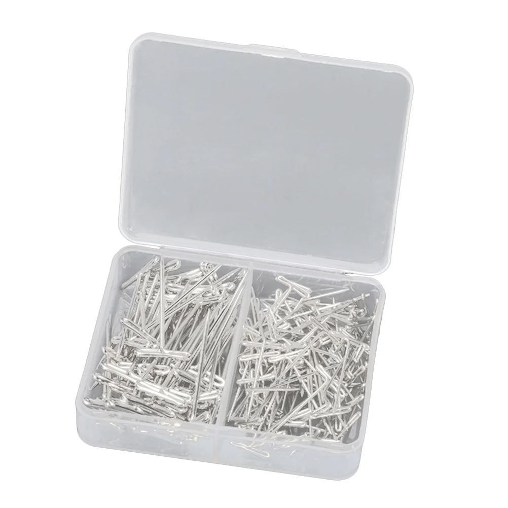 

170Pcs Metal T-Pins Set for Wigs 32Mm 38Mm Stainless Steel Easy Insert Remove Blocking Crafts T-Pins Model T-Pin