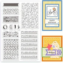 NEW Background Clear Stamp Seal For DIY Scrapbooking/Photo Album Decorative Sheets 8015