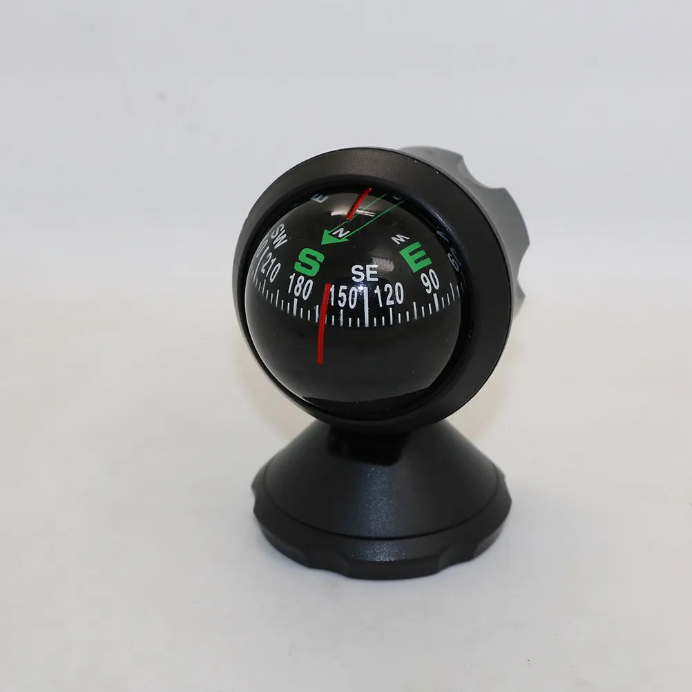Delicate Compass Ball for Car Mini Compact Direction Finder Adhesive Mount Dashboard Windshield Corrosion Resistant Eco Friendly