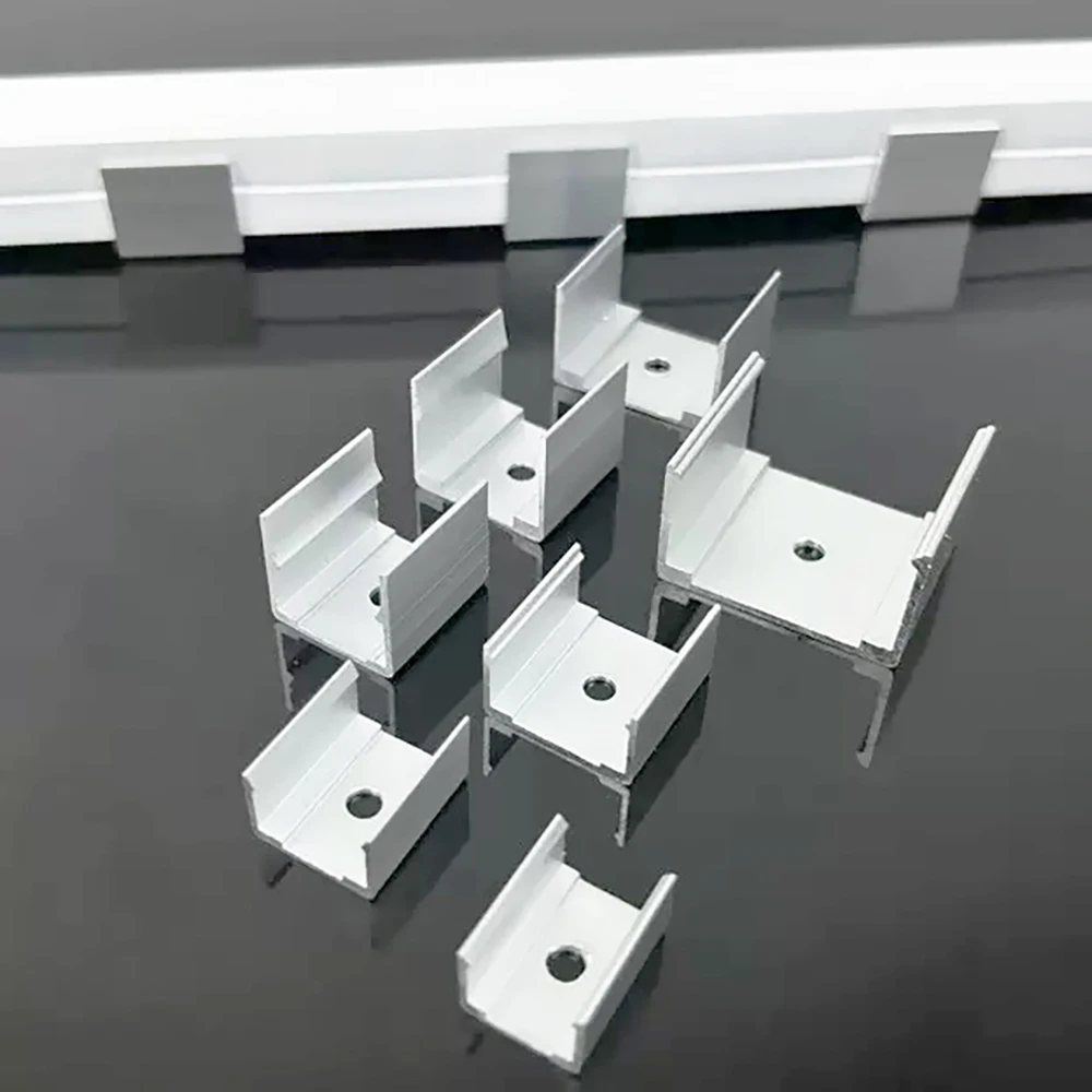 

Led Neon Tube Aluminium Buckle Fix Clips Led Connecto rHigh Quality Accessories For WS2811 WS2812B Strip Light Silica Gel Holder