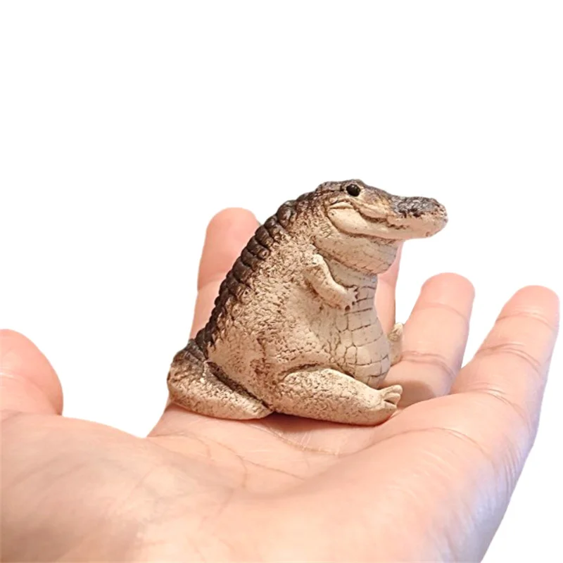 Boutique Sand Tea Petting Little Crocodile Tea Pet Ornaments Handmade Tea Ceremony Tea Play TeaTable Gift Collection