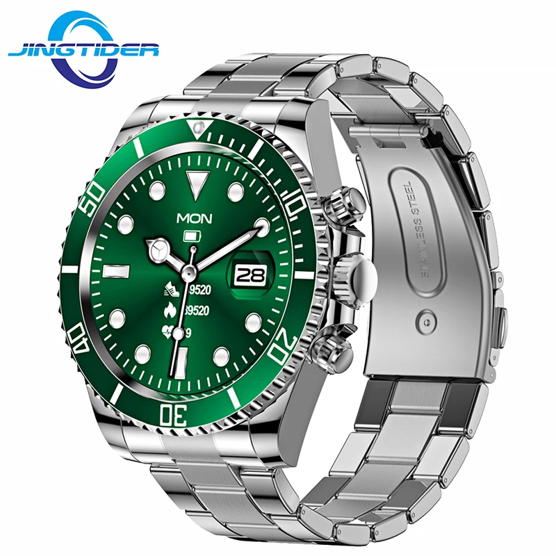 Luxury Style AW12 Bluetooth Call Smart Watch Men Women Rotatable Bezel LED Noctilucent 1.3