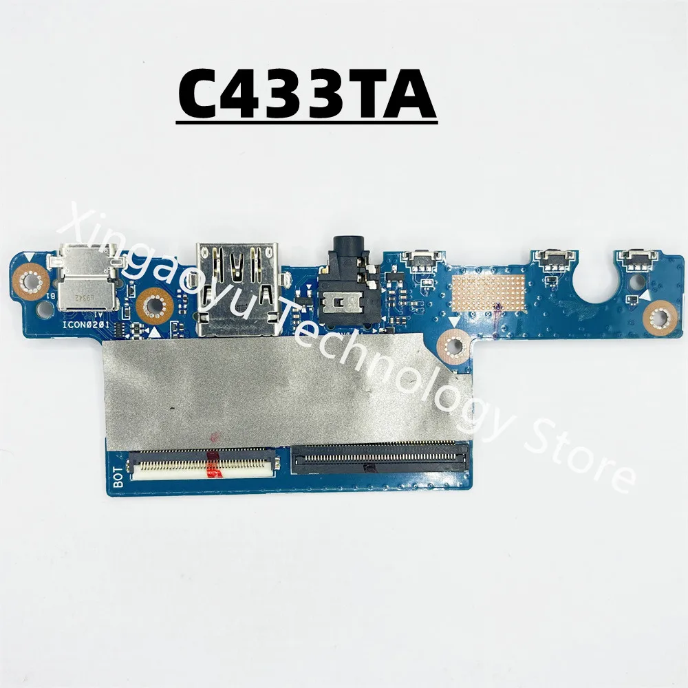 Original For Asus C433TA C434TA USB TYPE-C IO Audio Headset Charging Power On Button BOARD Test Perfect Free Shipping