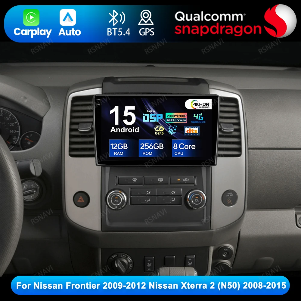 

Android 15 для Nissan Frontier 2009-2012 Qualcomm Nissan Xterra 2 (N50) 2008-2015 беспроводной Snapdragon Viedo плеер головное устройство DVD