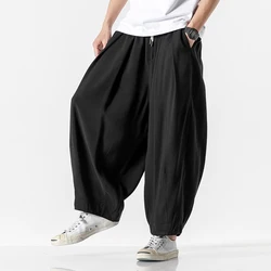 Streetwear Hosen Herren einfarbig Mode Mann weites Bein Hosen koreanische Plus Size Jogging hose 5xl lässig Männer Frau knöchel lange Hosen