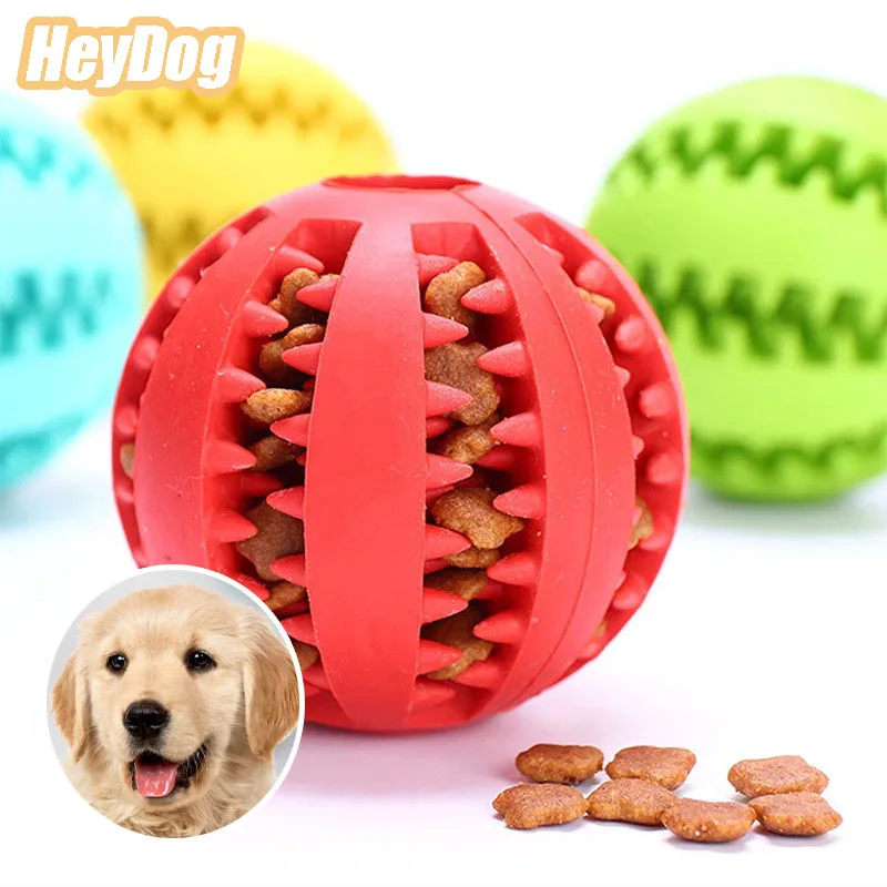 

Dog Toy Ball Chew Teeth To Relieve Boredom Pet Interactive Toy Can Be Stuffed With Food Clean Teeth Dirt Pet TPR Rugby Ball