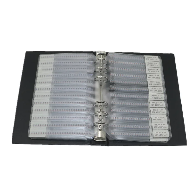 1500pcs 30Values LL34 1/2W 2v-39v SMD Zener Diode Assorted Kit 0.5W Eries Various Zener Diodes Book Kit