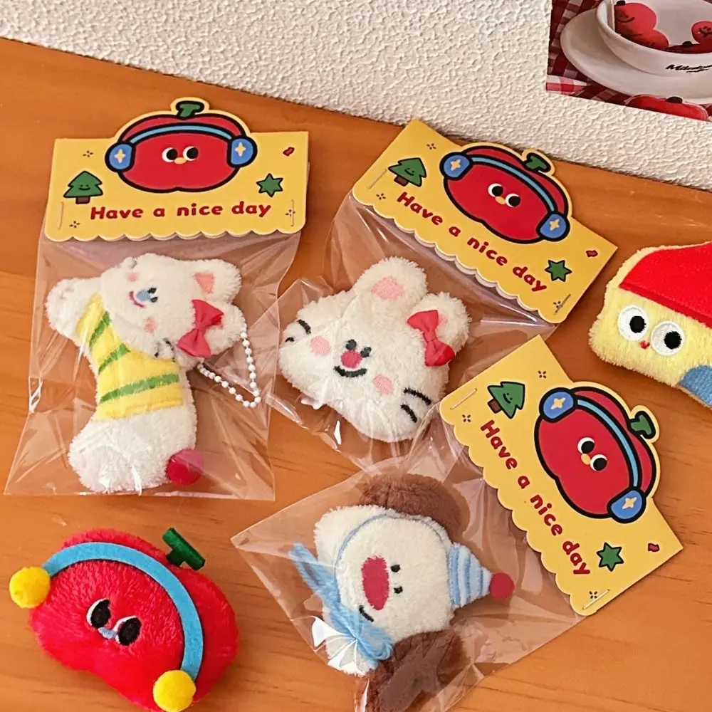 Nieuwe pluche knuffel sleutelhanger PP katoen hond konijn pluche pop hanger schattige kawaii tas hangende decoratie paar cadeau