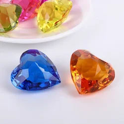 1pcs Acrylic Gemstone Imitation Crystal Love Heart Jewelry Children Toy Gifts Wedding Table