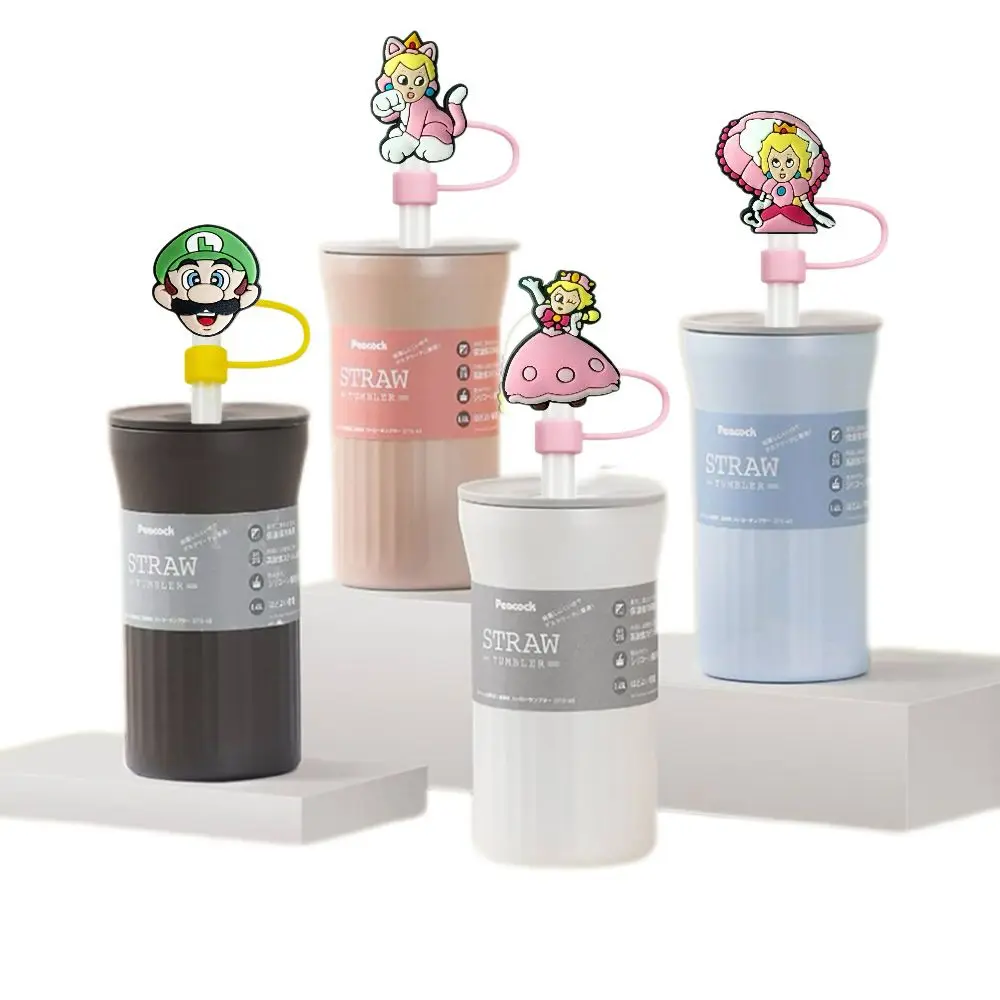 1-16pcs New Beautiful Princess Straw Cap,10MM Anti-splash straw plug, Reusable Drinking cup Accessories Straw cover Party Gift