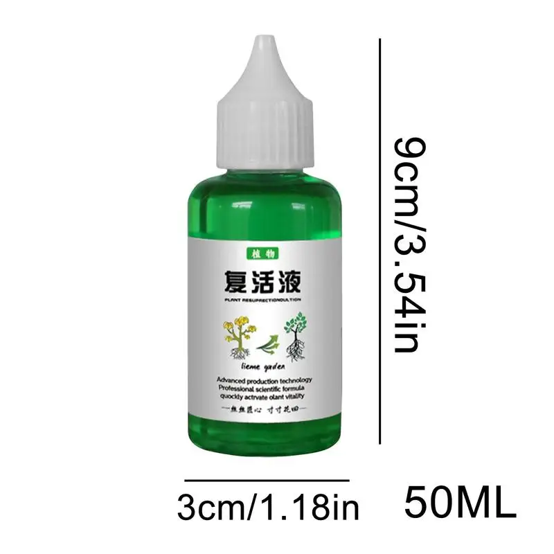 50ml Plants Resurrection Liquid Outdoor Soil Growing Plant Food Fertilizing Liquid Concentrate Promotes Robust Growth