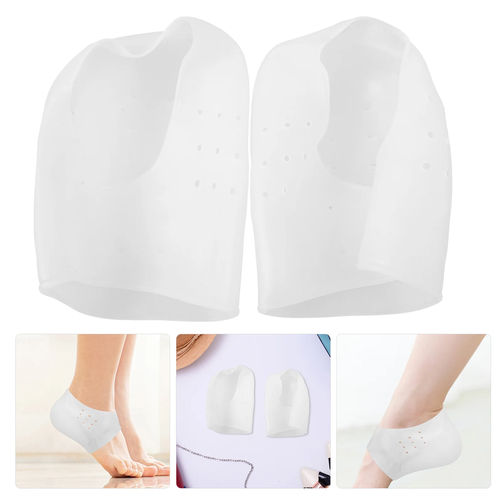 

Inner Height Increasing Insole Silicone Heel Pads Shoe Lifts for Uneven Legs Bionic Shoes Silica Gel Heightened Sock Insoles