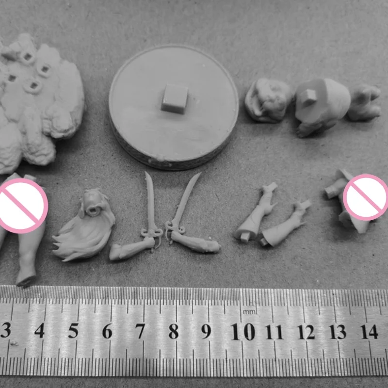 Figura de resina escala 1/24, 75mm, soldado blindado dourado, kit de modelo montado, diorama sem pintura, brinquedos para hobby