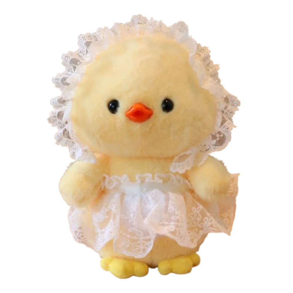 

PP Cotton Yellow Duck Plush Toy Collection Fluffy Simulation Duck Plush Pillow 22cm Comfortable Bow Tie Duck Plush Doll
