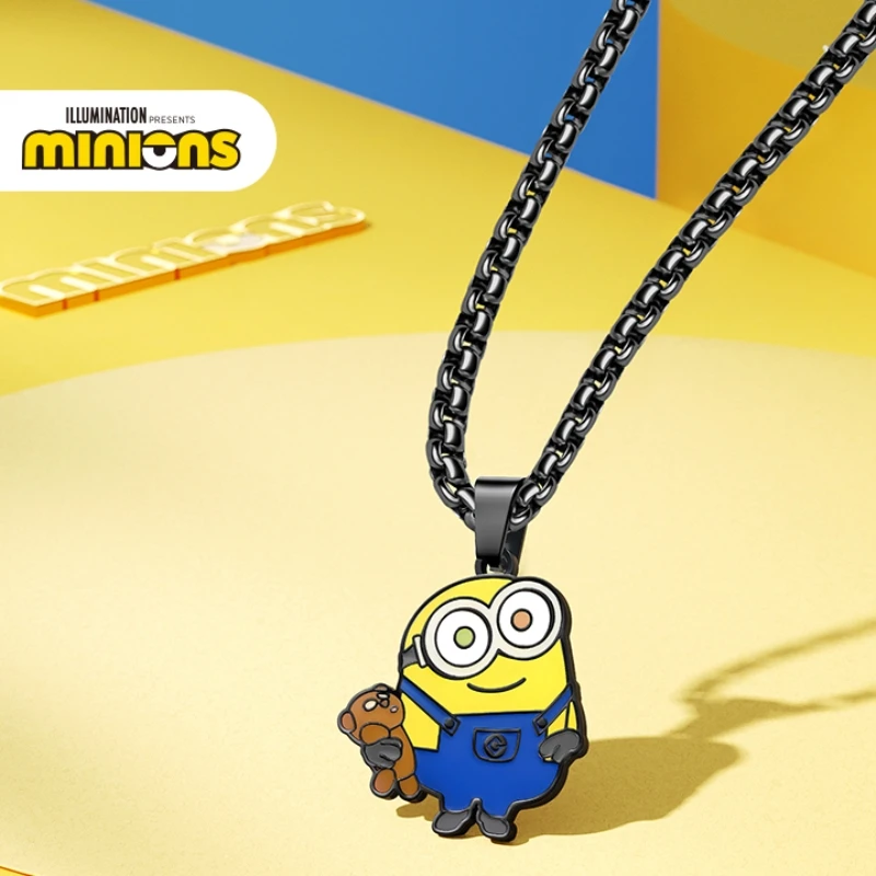 Despicable Me 4 Super Minions Necklace High Value Creativity Accessories Sweater Necklace Stereos Copic Minions Girl Friend Gift