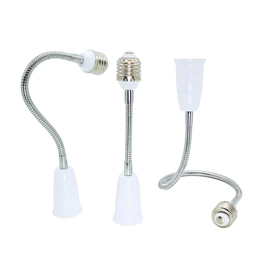 1pc E27 To E27 Light Socket Extender Screw Lengthened To Extend The Lamp Holder Convert Hose Extension Converter Lamp Base