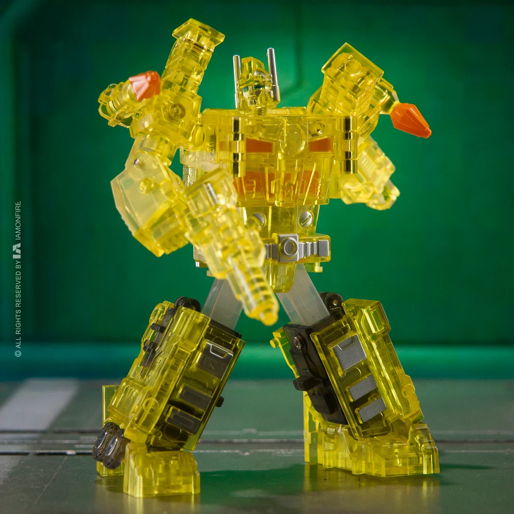 Dr. Wu DWE23S DW-E23S Tactical Commander Ultra Ma gnus (gele transparante versie) - transformeerbaar Mecha-speelgoed op microschaal