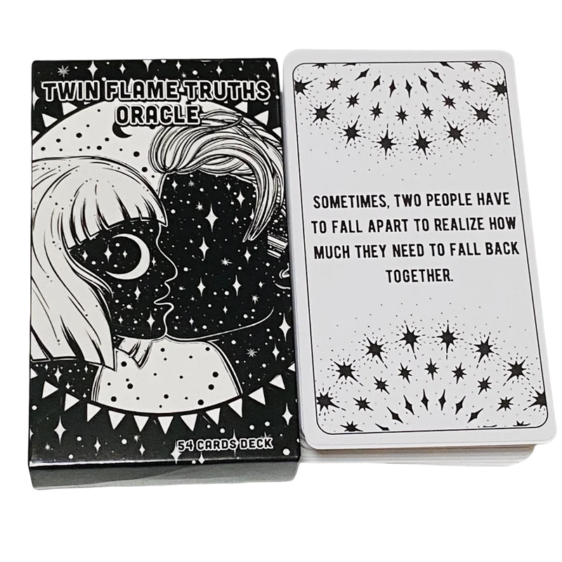 Twin Flame Truths Oracle Cards 54 Cards Deck English Version Fortune Telling Divination Deck Game For Family Party Women