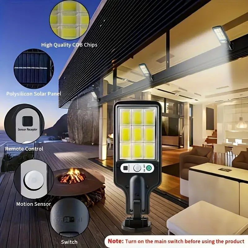 1/2/3/4 PCS Solar Lights Outdoor Sensor Street Lights Intelligent Lighting Fixtures Are Very Suitable for Garden Corridors image 2