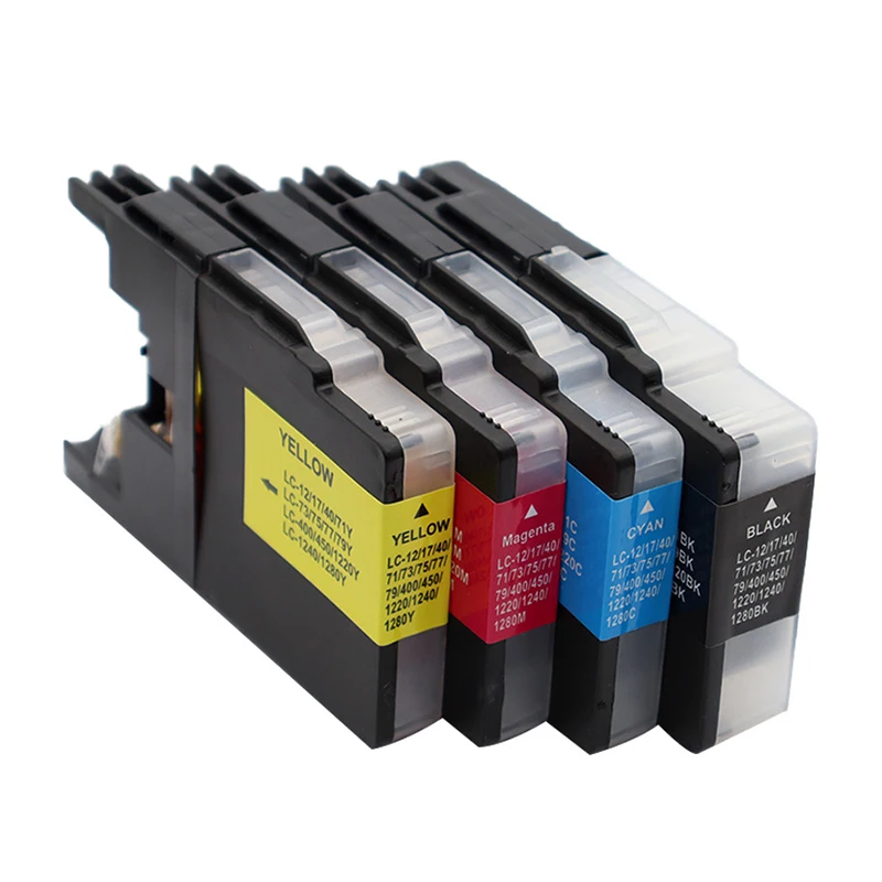 Cartouche d'encre LC12 LC17 LC40 LC71 LC73 LC75 LC40 LC400 LC1220 LC1240 LC1280 pour Brother MFC-J6910CDW J6710CDW J840N J280W