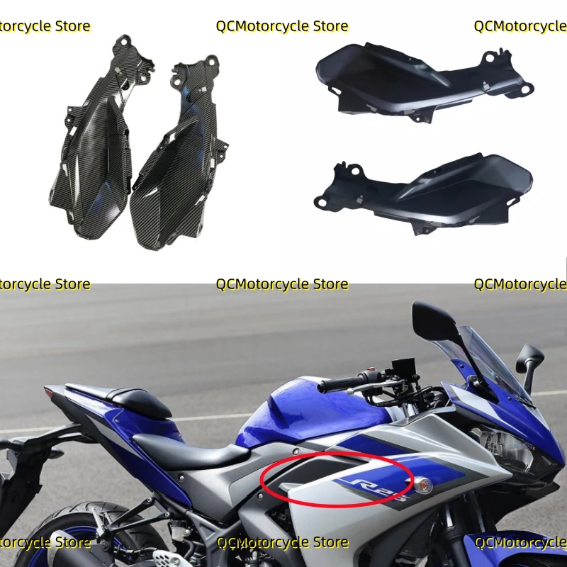 Motorcycle Front Fairing Mid Side Cover Middl Panel Cowl Fit For YAMAHA YZF-R25 YZF-R3 YZFR3 YZFR25 2013 2014-2018