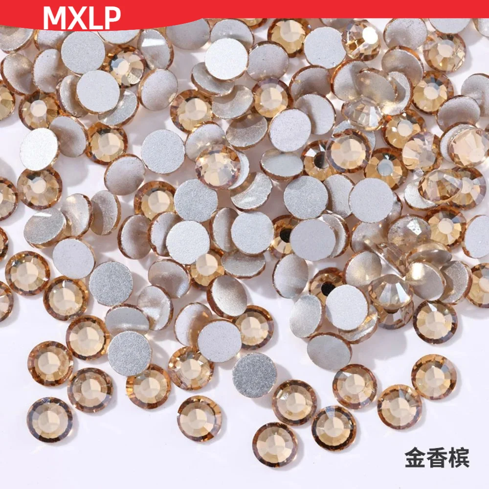 size ss6 ss10 ss12 ss16 ss20 Crystal Rhinestones Non Hot Fix Flat Back Strass & Fabric Garment rhinestones for nails Decorations