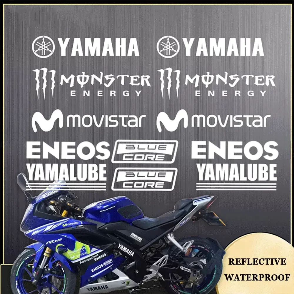 شخصية دراجة نارية ملصقات عاكسة قطع الليزر خطابات شعار الجسم خوذة ملصقات السيارات الزخرفية للماء