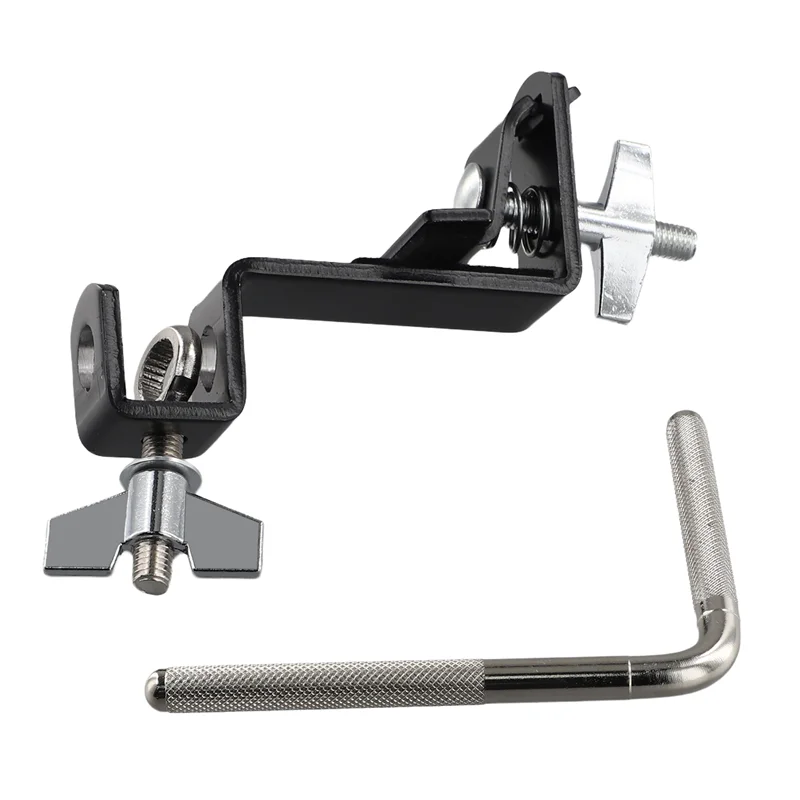 

ABLB-Bass Drum Cowbell Clamp Cowbell Holder Accessories Percussion Mounting Bracket For Drum Drummer Instrument