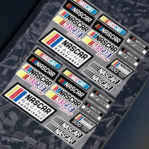 1PC Motorcycle Car Locomotive Reflective Laser Sticker Styling Vinyl Decal Stickers Decoration FOR N-NASCAR