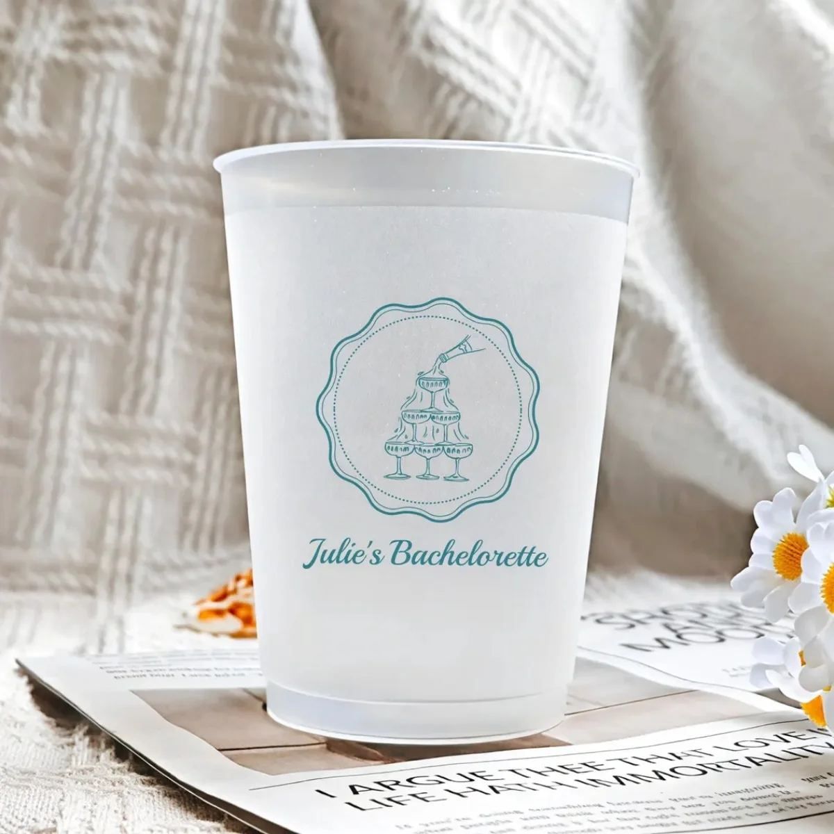 

10 шт. матовые чашки для девичника на заказ — персонализированная посуда для вечера подружки невесты, девичника и выходных для девочек